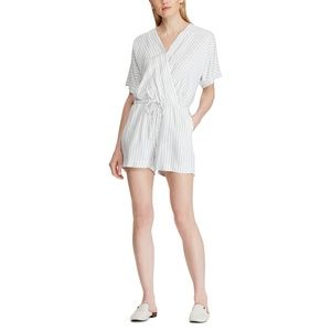 RALPH LAUREN Striped Surplice Romper (Size 0 & 2)